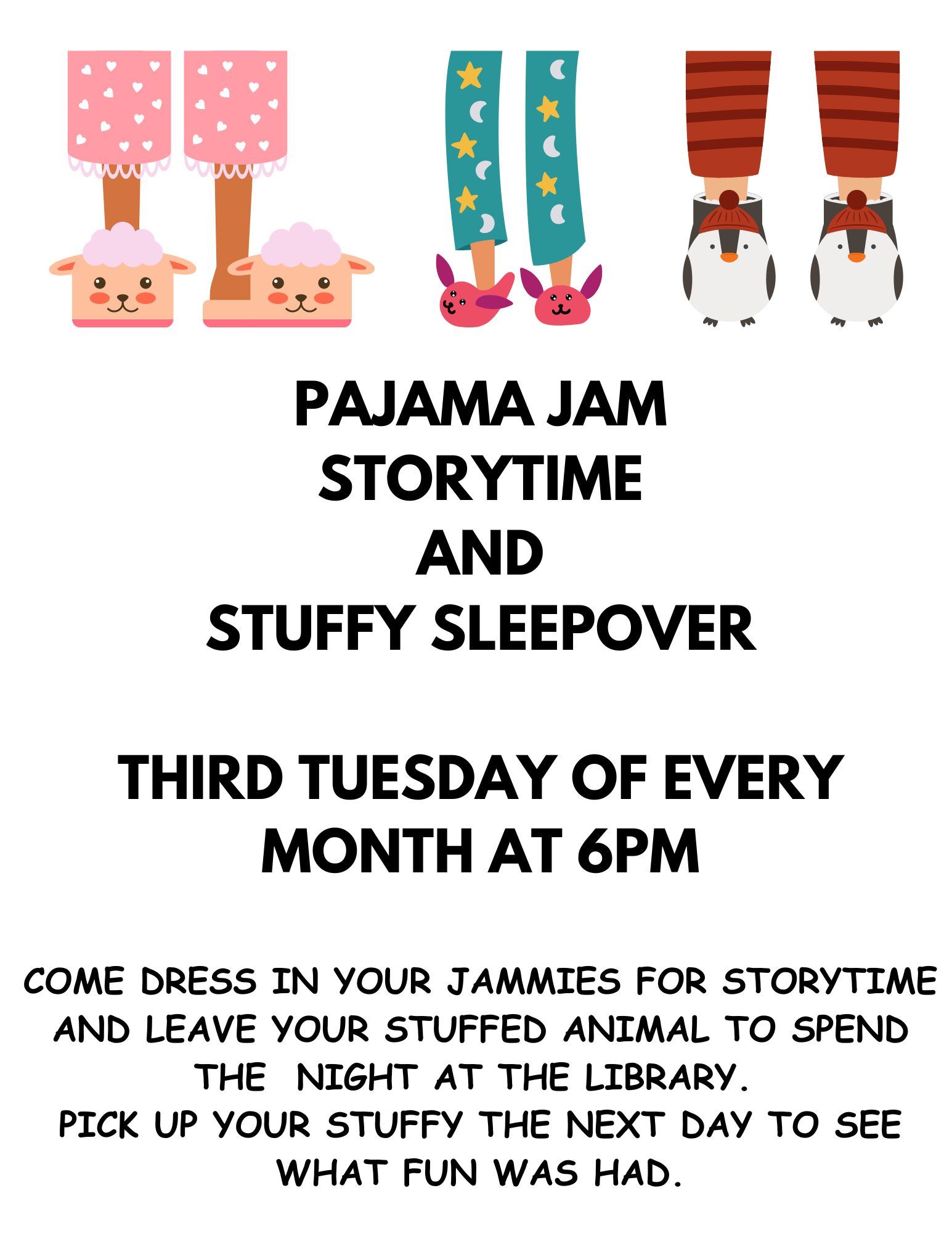 pajama bottoms and animal house slippers