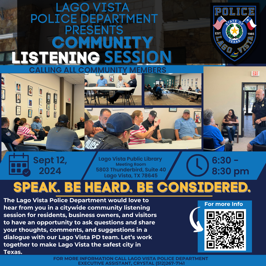 September Community Listening Session