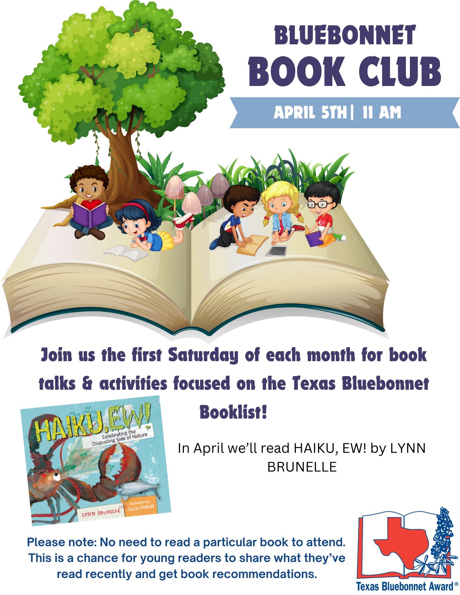 Bluebonnet Book Club Flyer April(1)