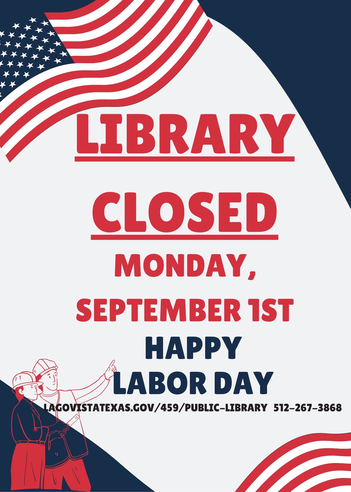 Library Labor Day Closure JPEG